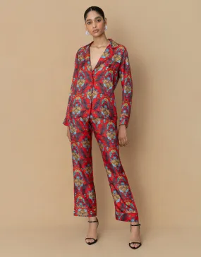 Eden Twill Trouser - Regina Red - SALE