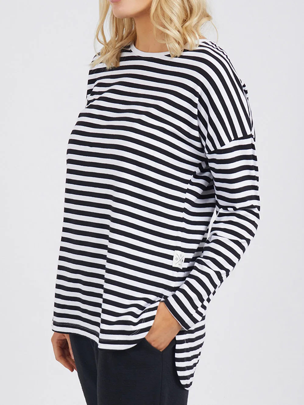 ELM LAUREN LONG SLEEVE STRIPE TEE