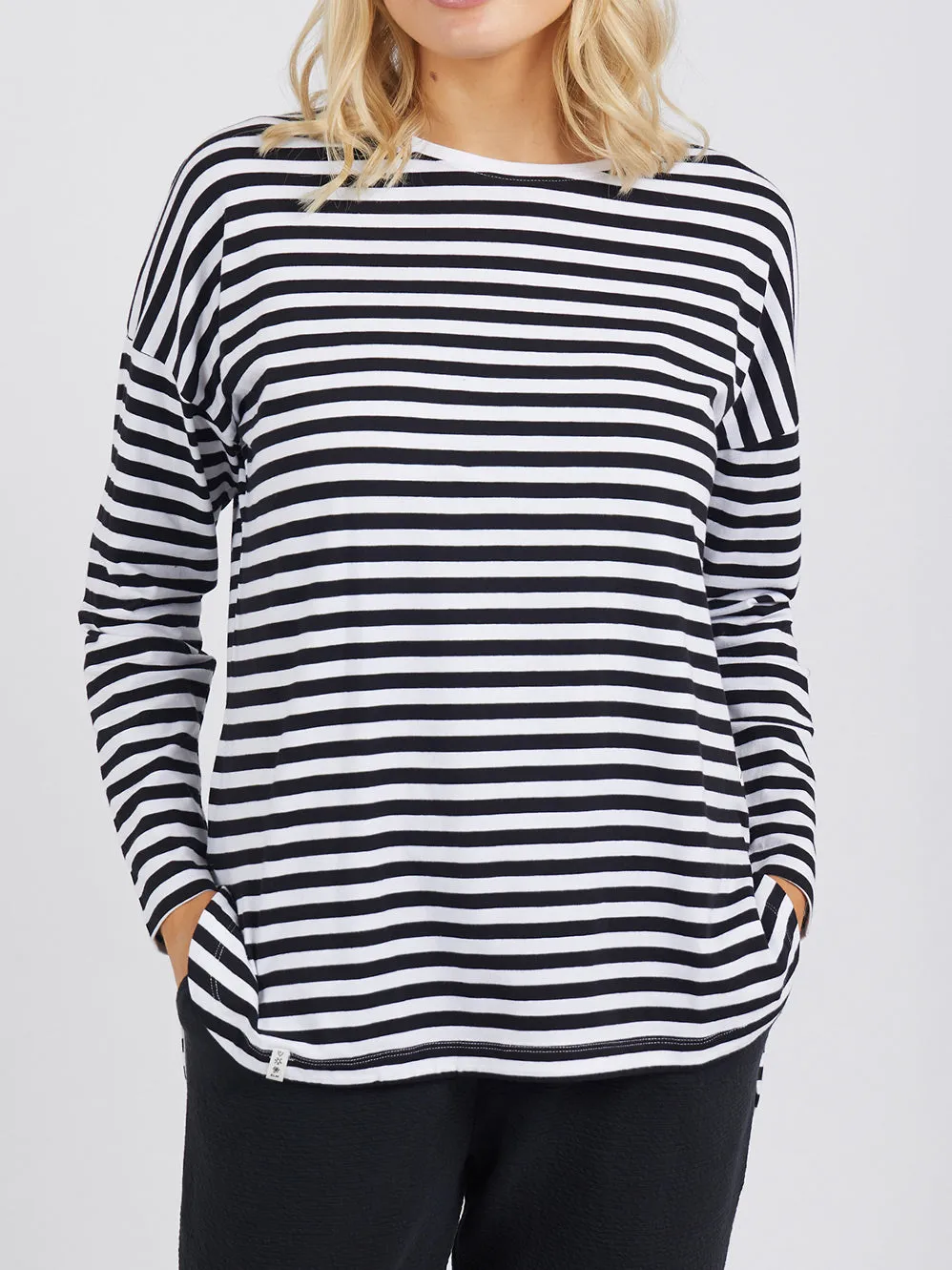 ELM LAUREN LONG SLEEVE STRIPE TEE
