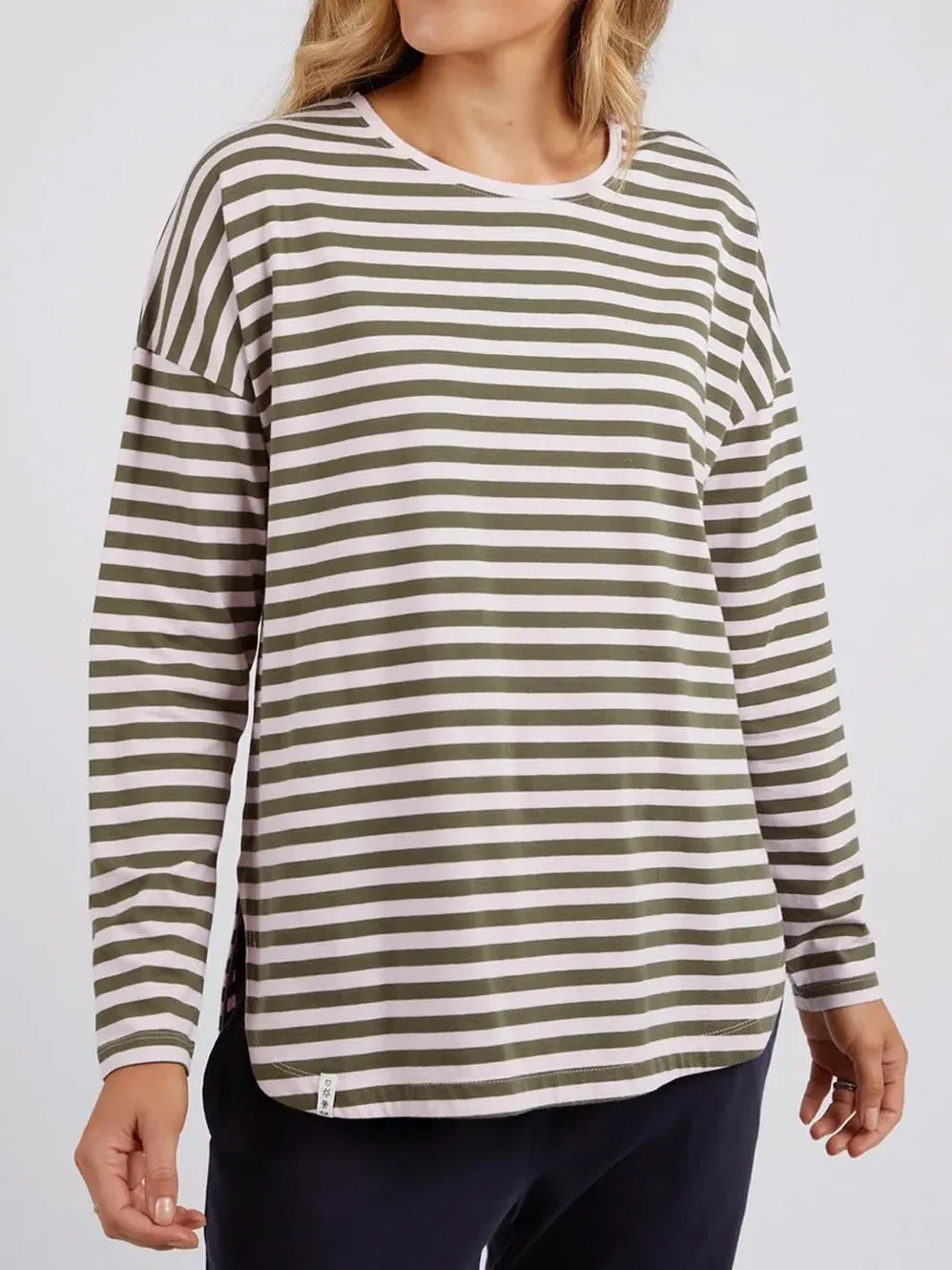 ELM LAUREN LONG SLEEVE STRIPE TEE