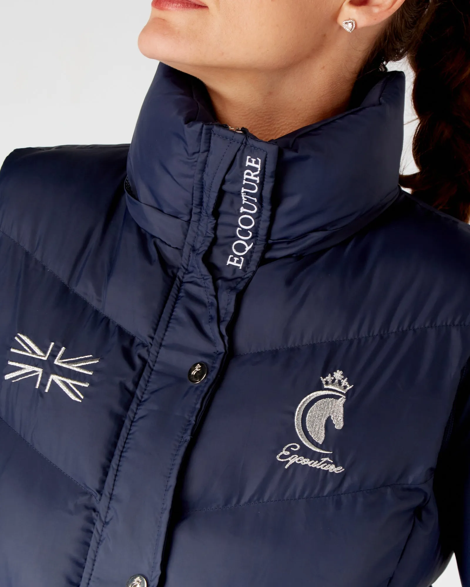 Exclusive Navy Team Gilet - Detachable Hood