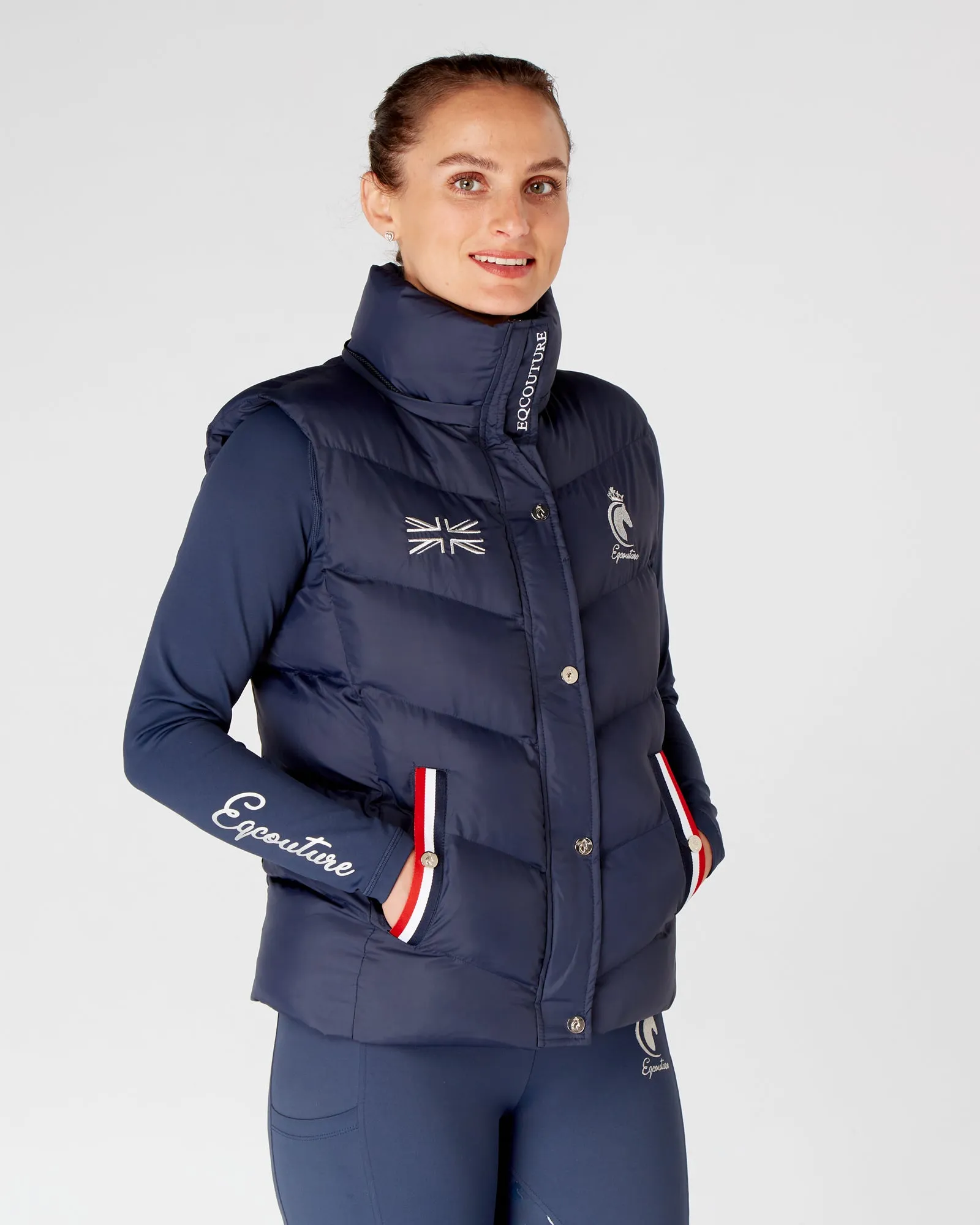 Exclusive Navy Team Gilet - Detachable Hood