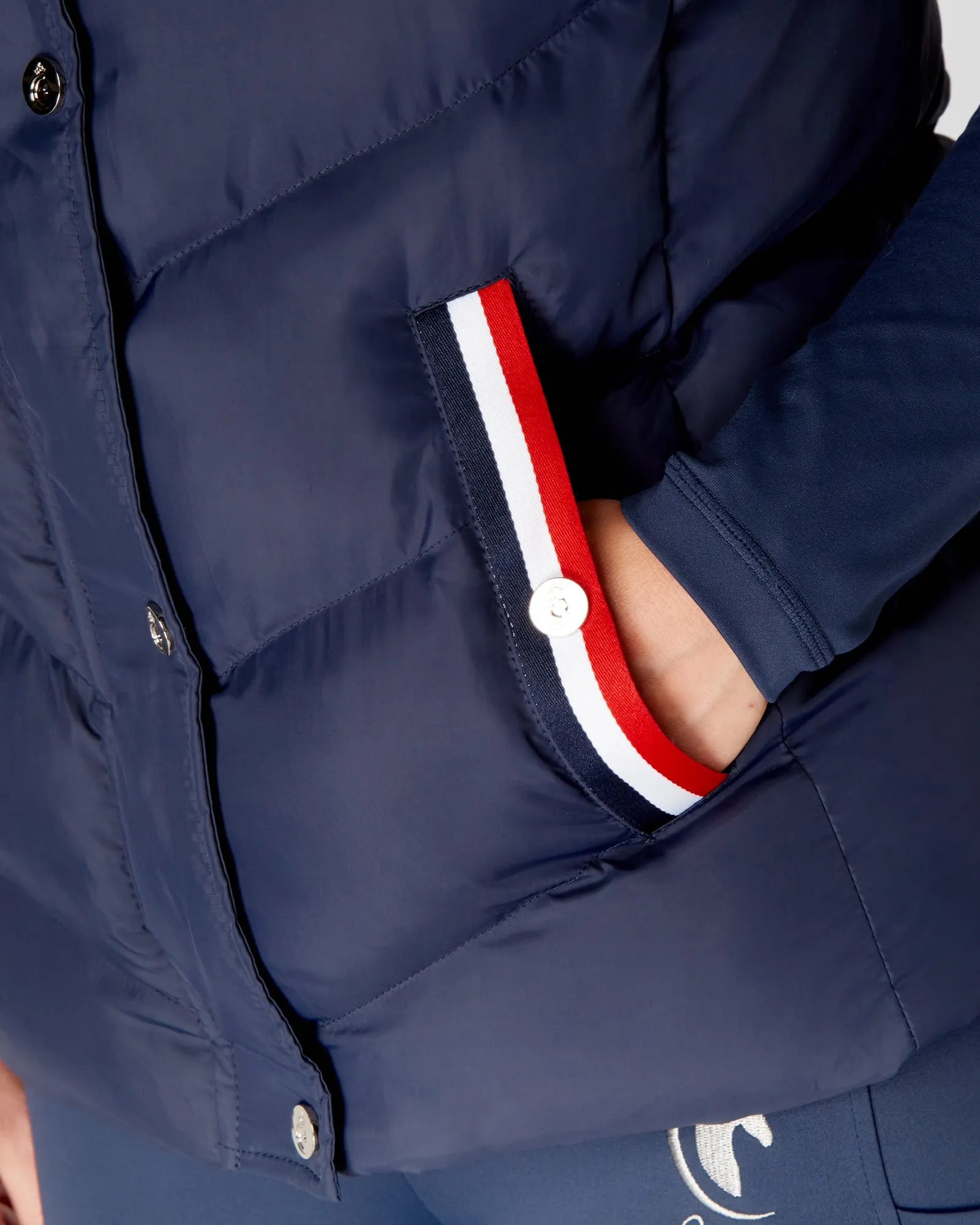 Exclusive Navy Team Gilet - Detachable Hood