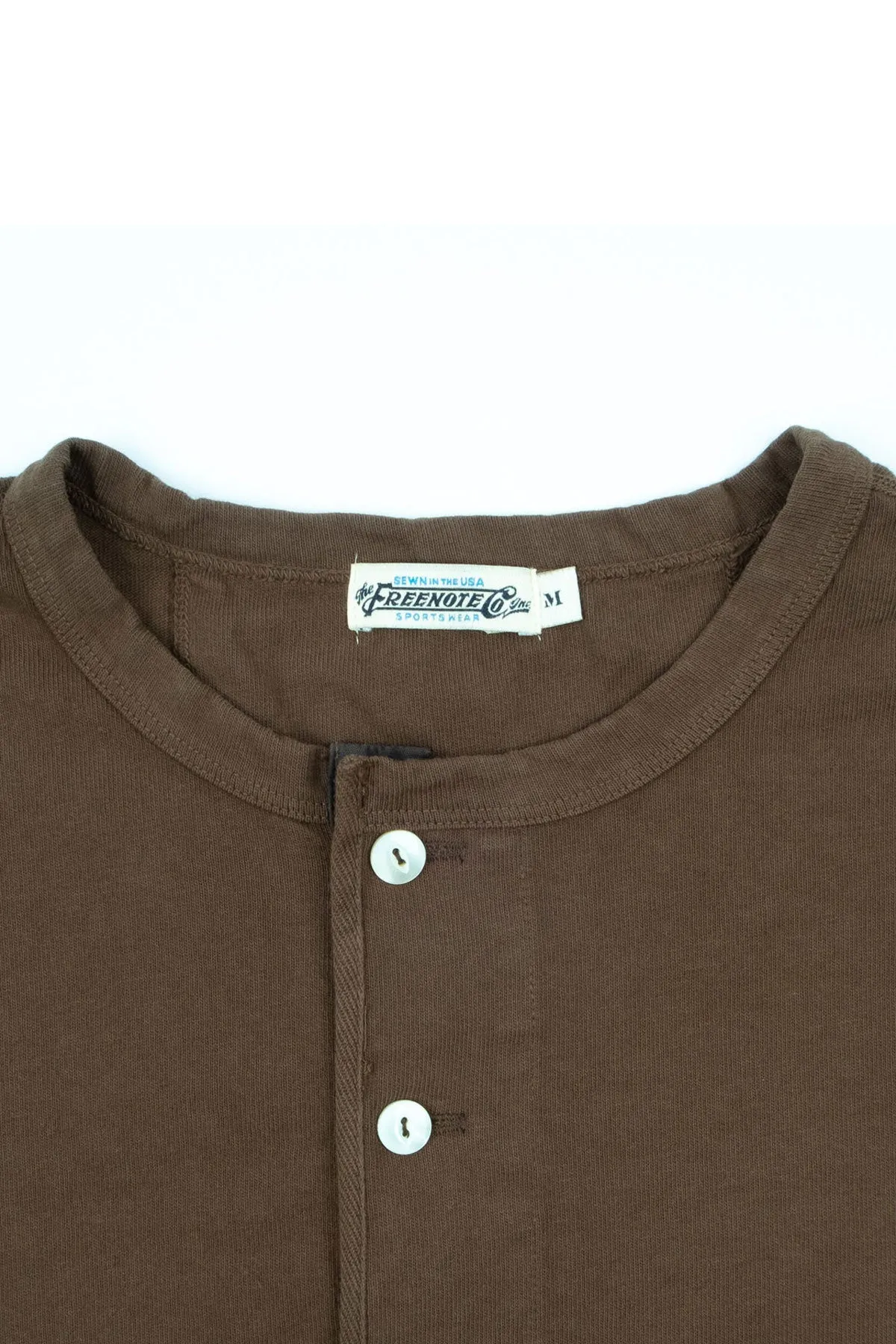 Freenote Cloth - 13 Ounce Henley - Cedar