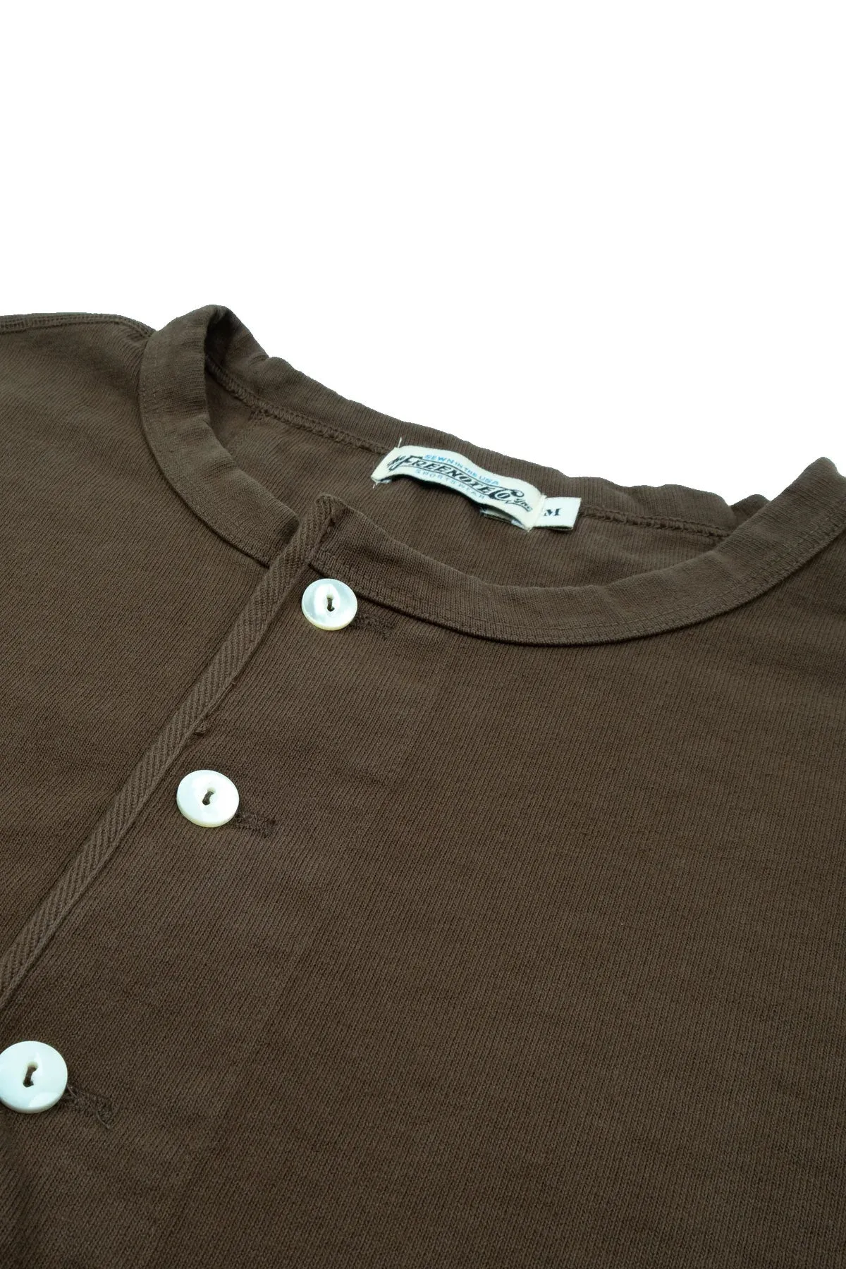 Freenote Cloth - 13 Ounce Henley - Cedar