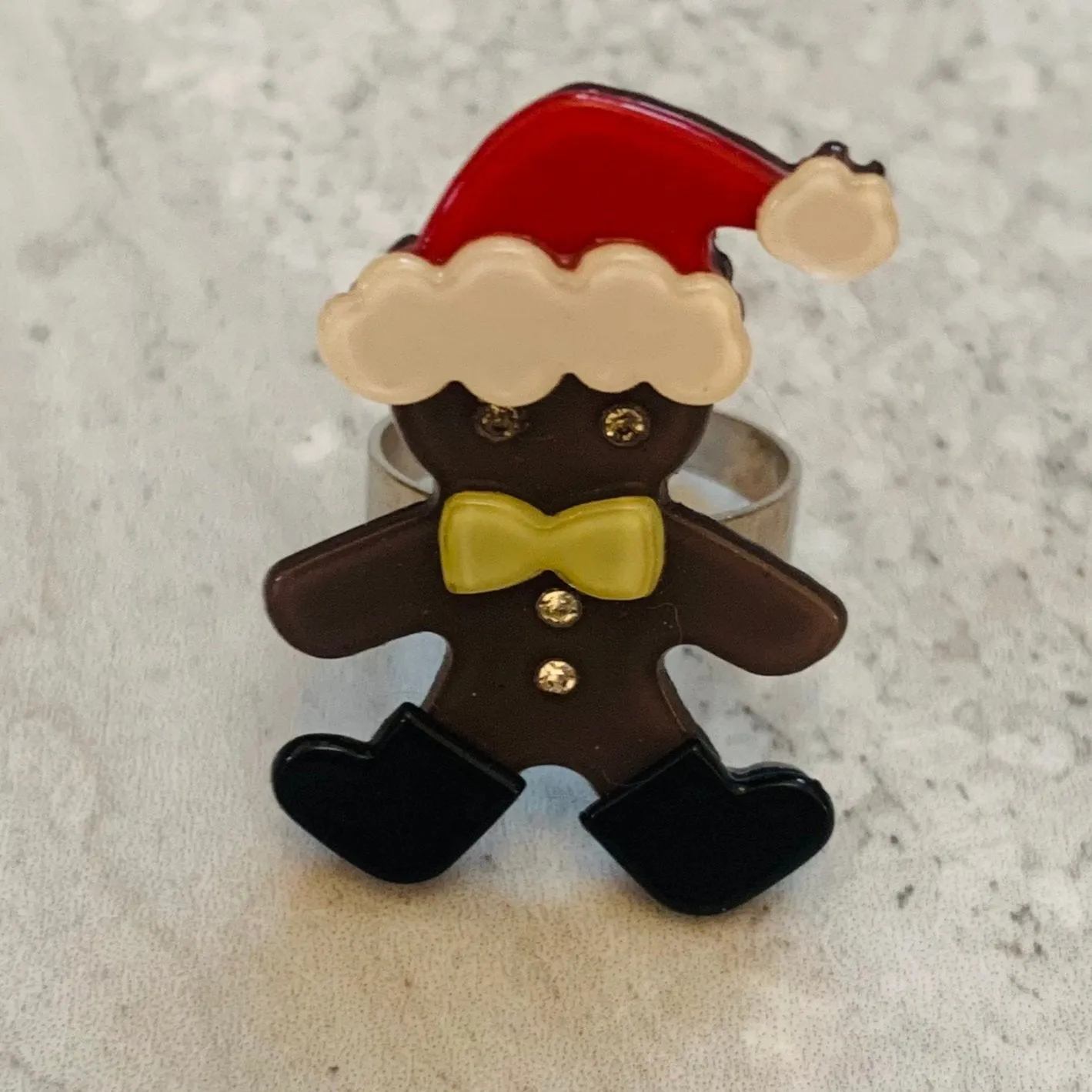 Gingerbread Santa Ring