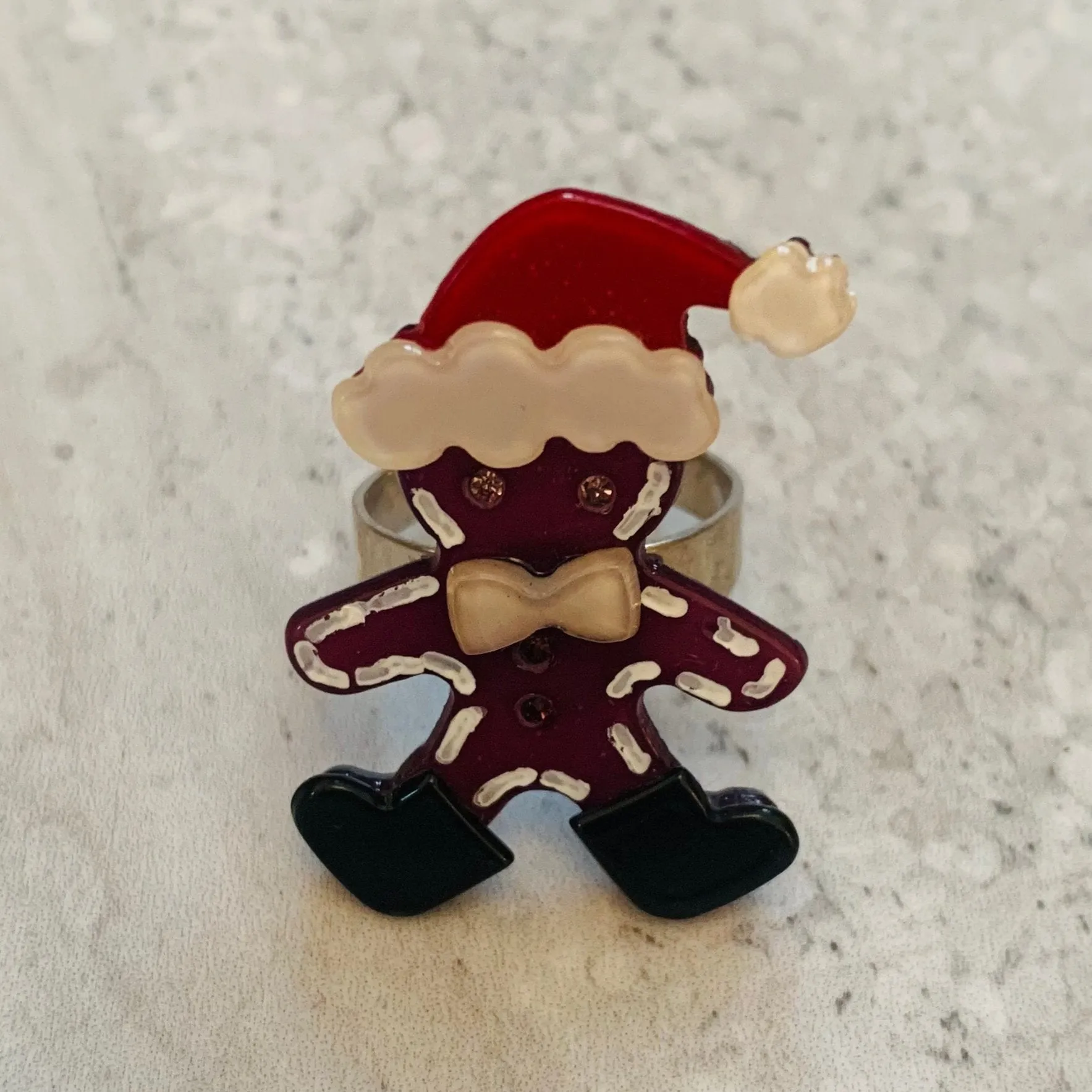 Gingerbread Santa Ring