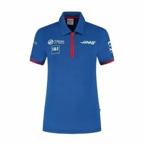 Haas Racing F1 2022 Women's Team Fitted Polo Shirt