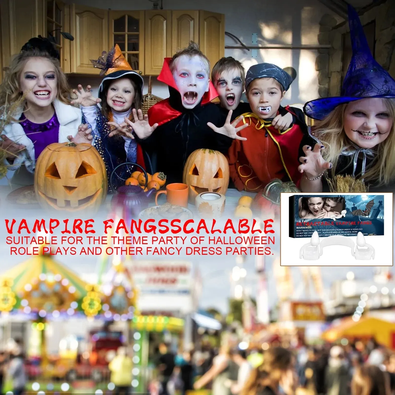 Halloween Teeth Vampire Dentures