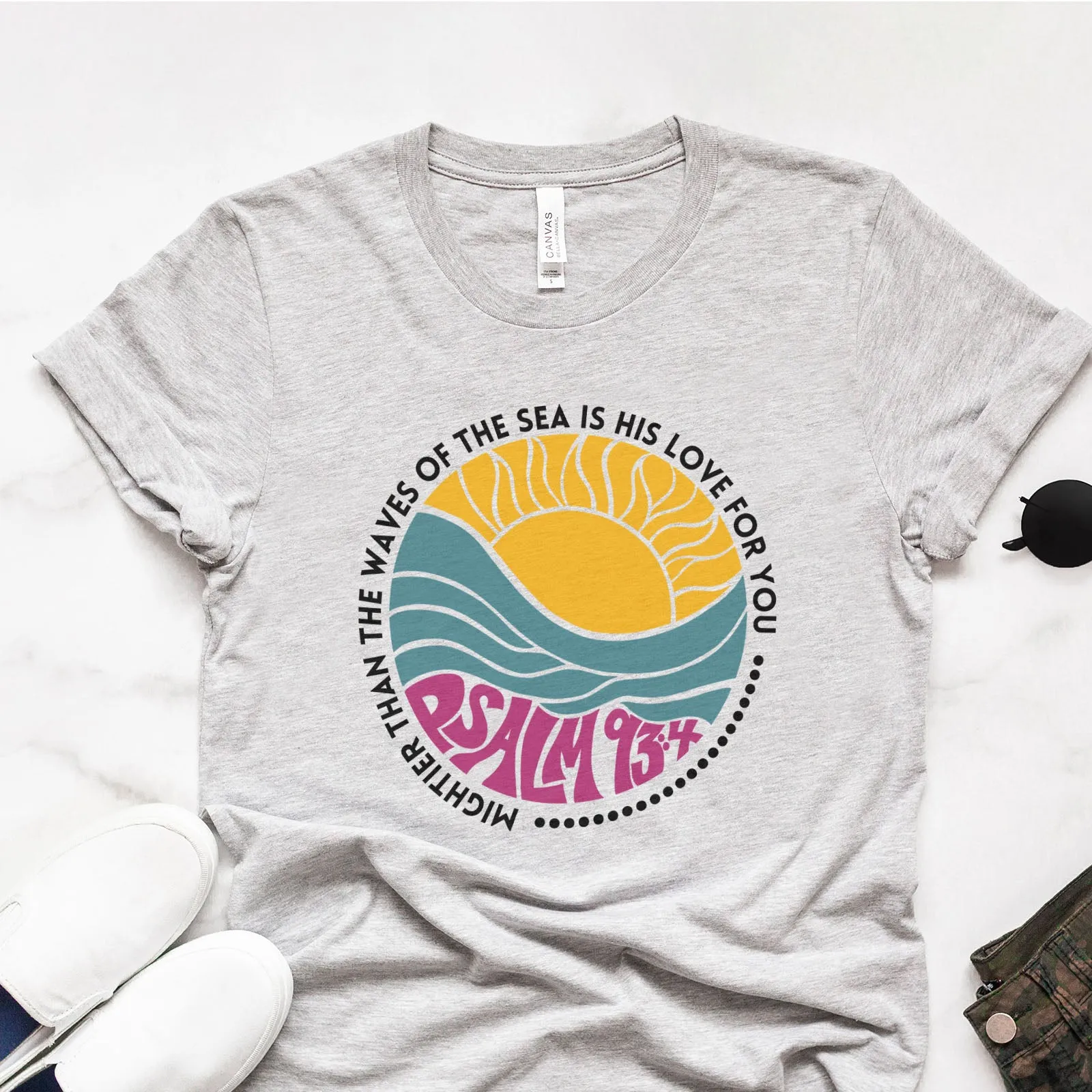 His Love Mightier Than The Waves Tee