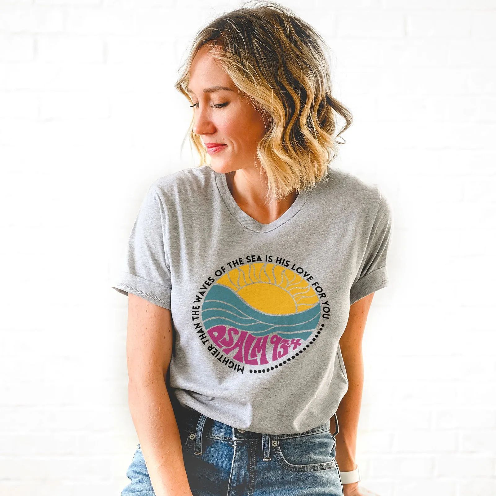 His Love Mightier Than The Waves Tee