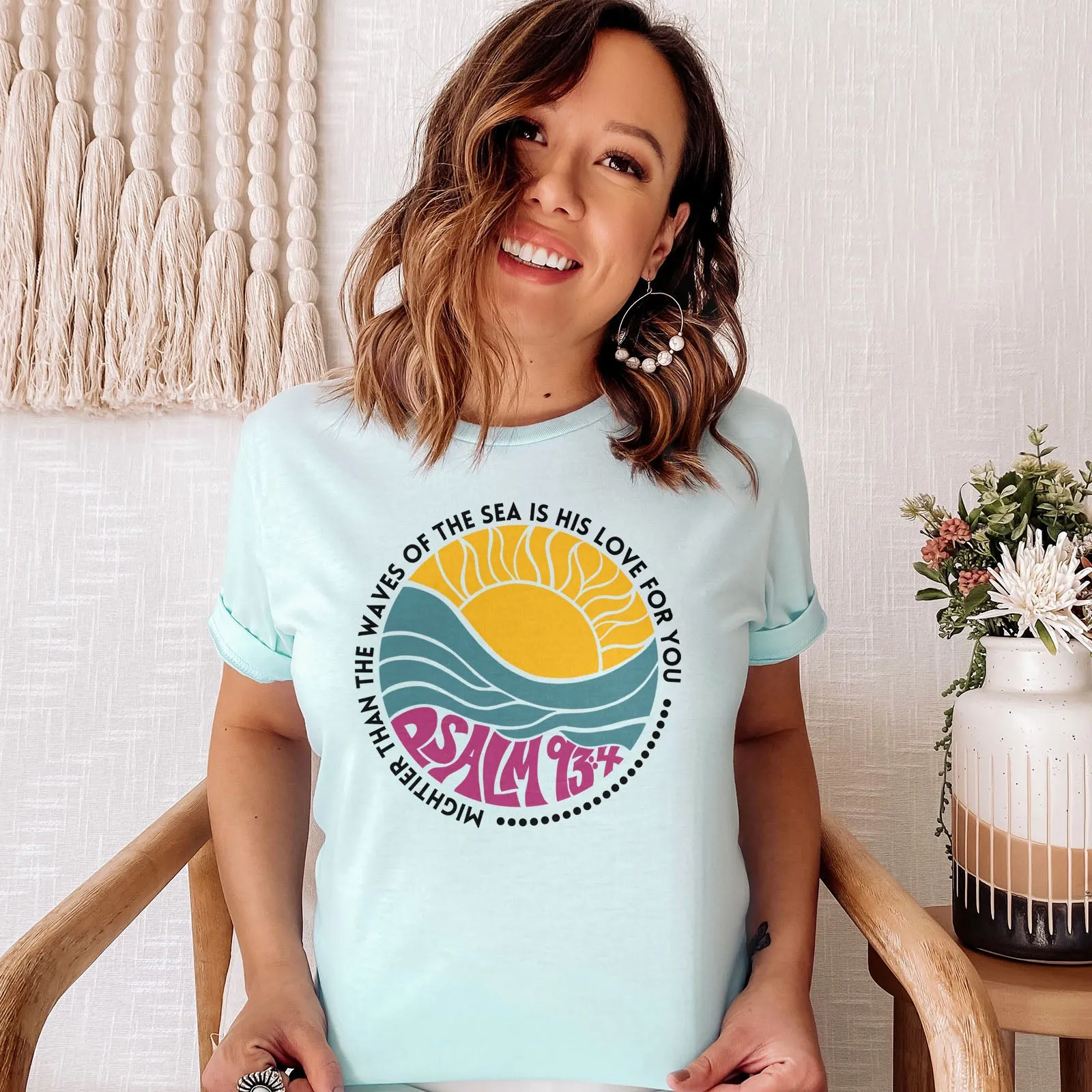 His Love Mightier Than The Waves Tee