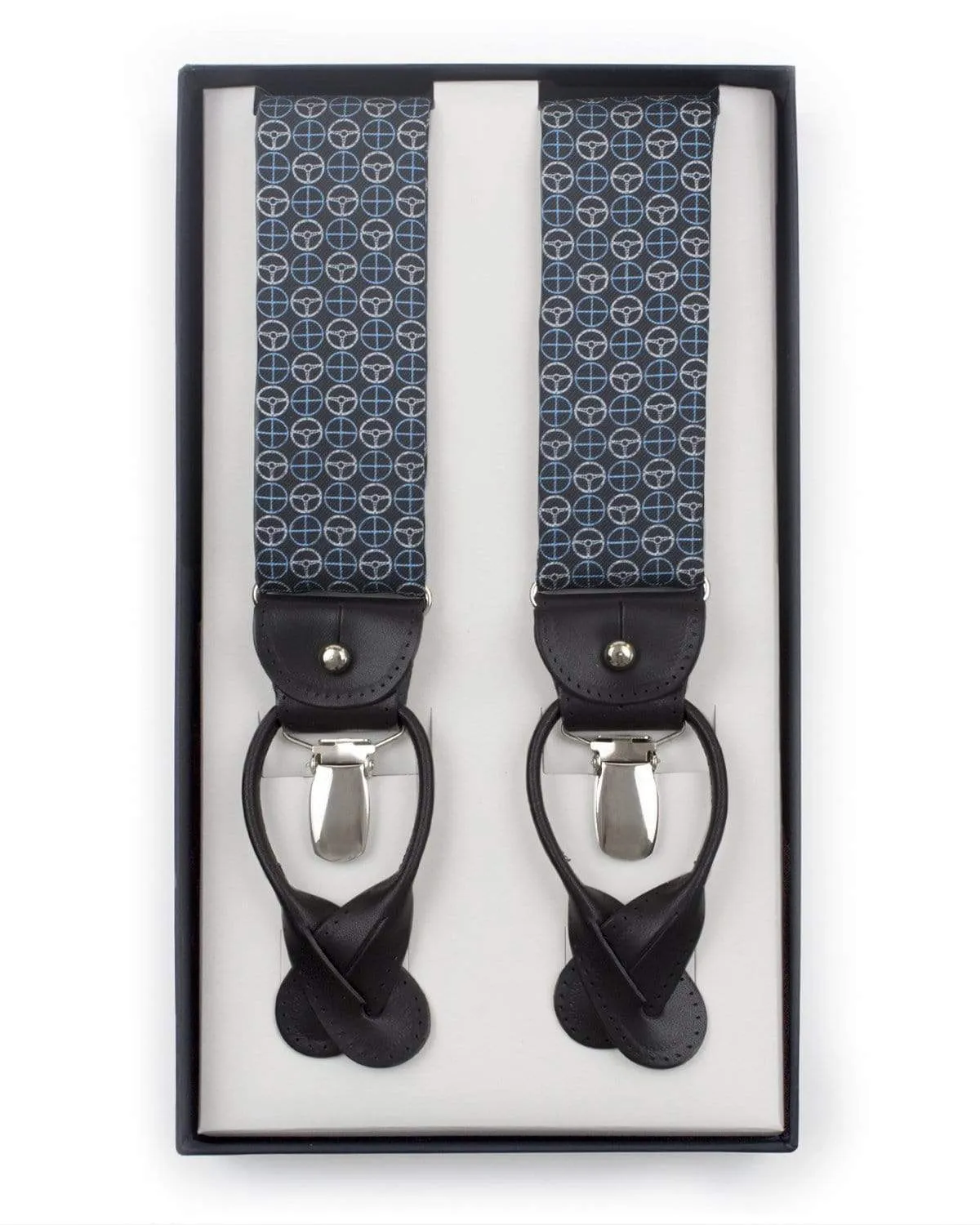 ICON - Silk Braces - Blue/Grey
