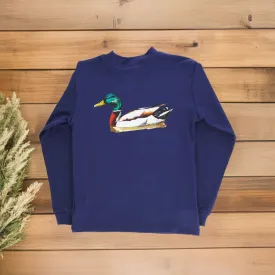 J. Bailey - Navy LS duck shirt