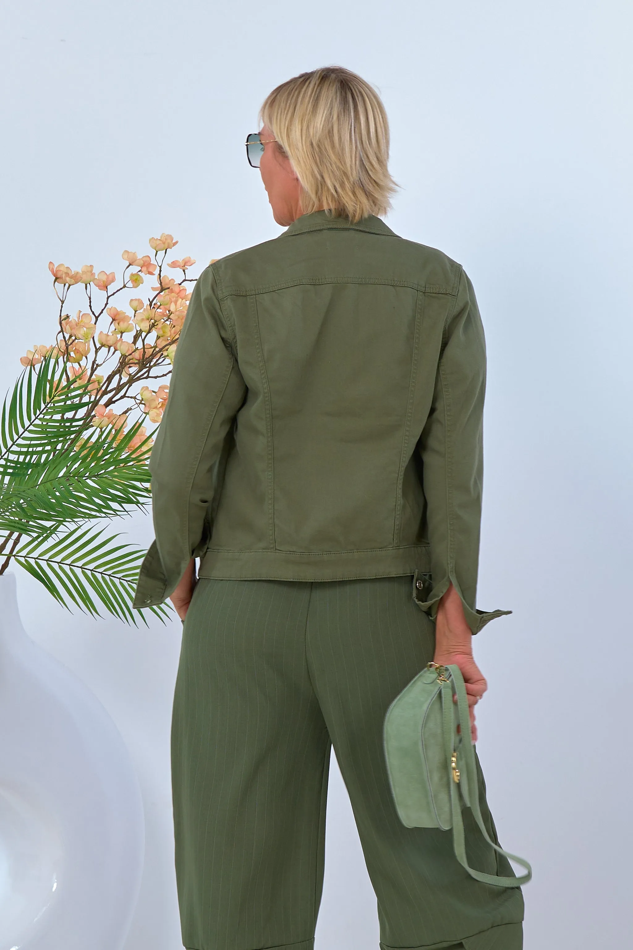 Jeansjacke, khaki