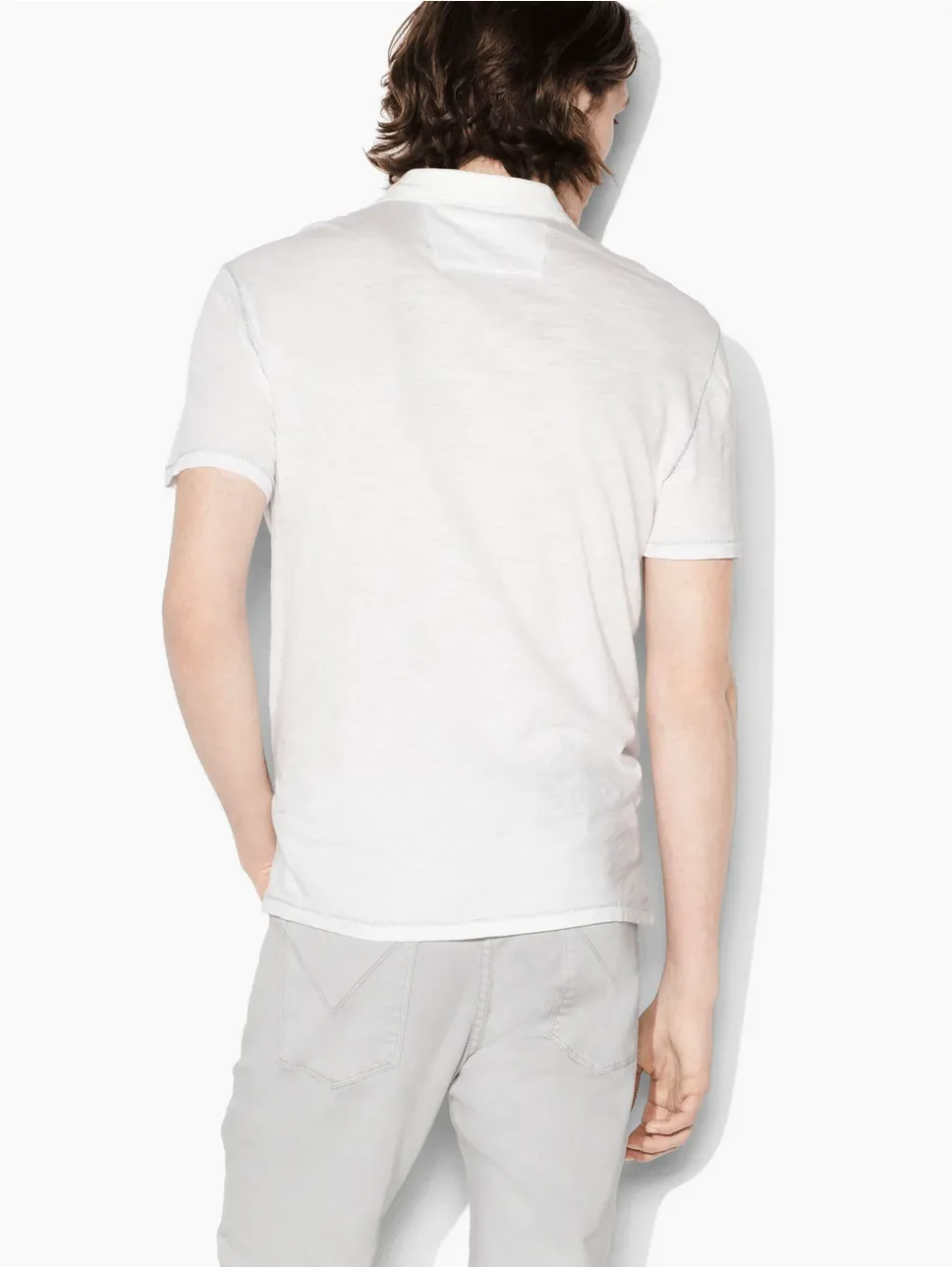 John Varvatos Peace Sign Polo, Salt