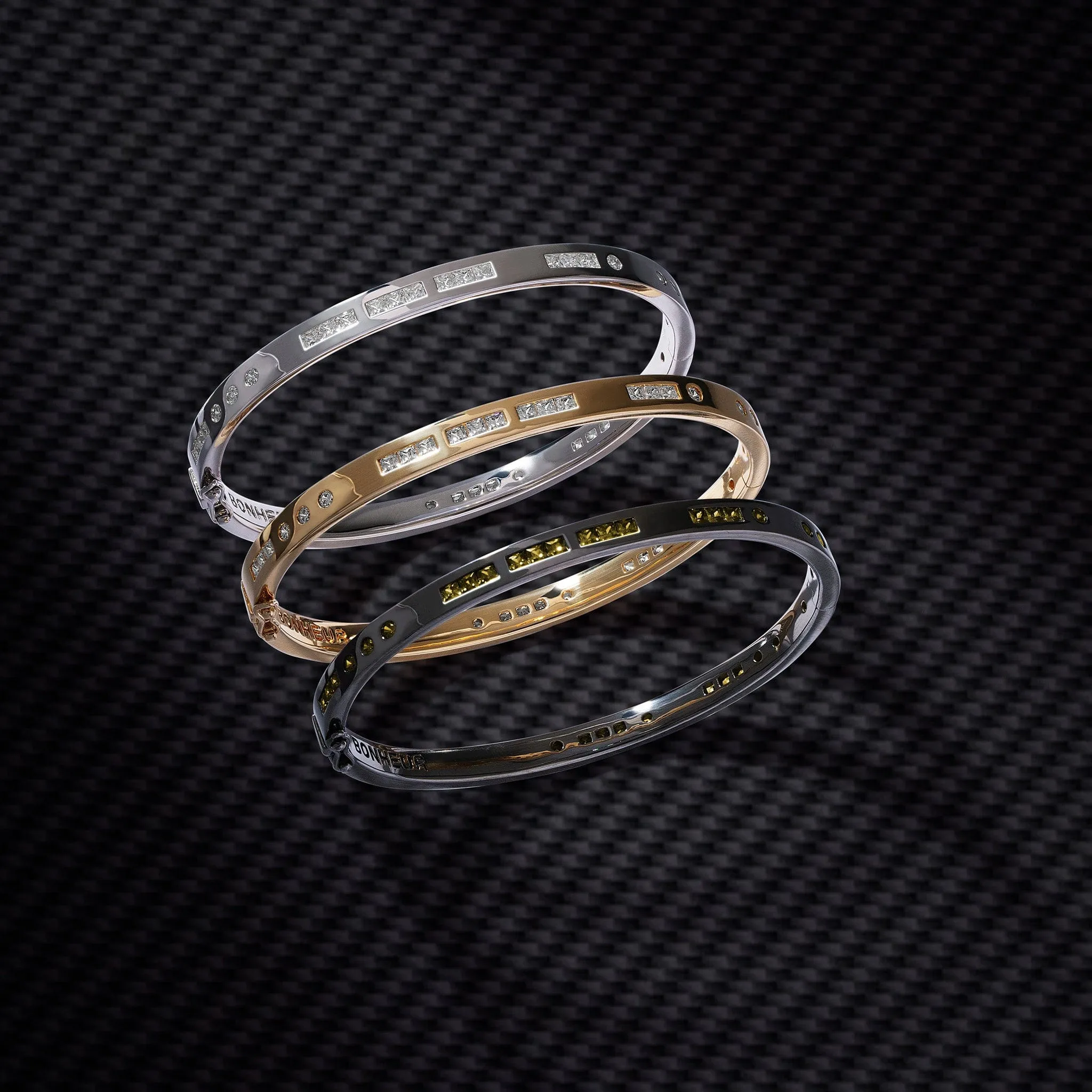 Khaki Bonheur Morse Code Bangle