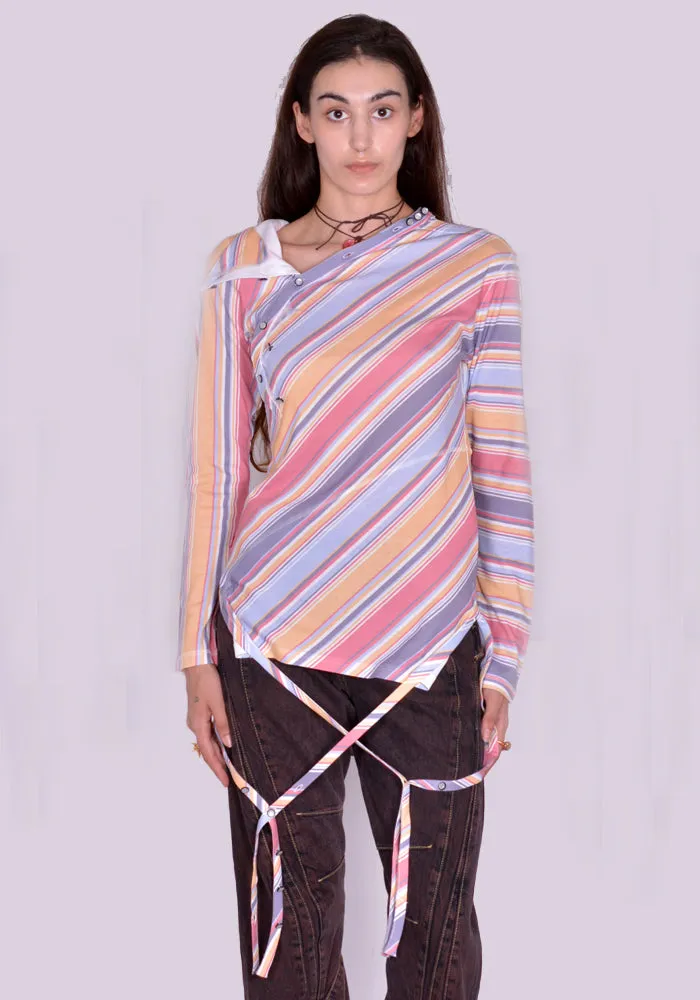 KIKO KOSTADINOV x LEVI'S 000GO-0000 PANDRA HENLEY T-SHIRT MULTI STRIPE (New season FW24)