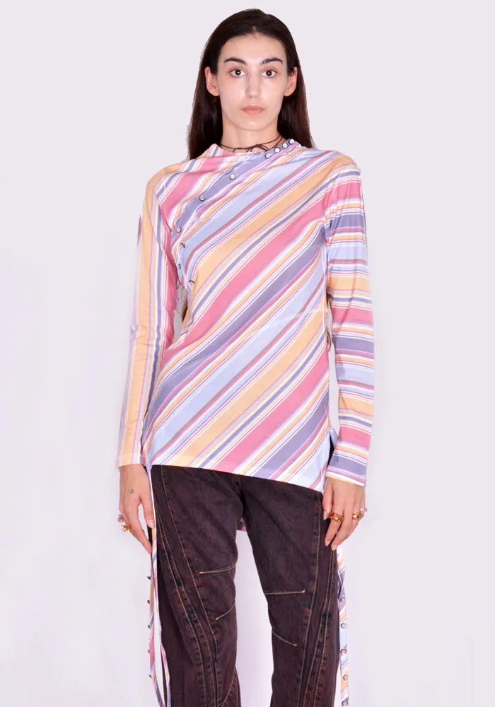 KIKO KOSTADINOV x LEVI'S 000GO-0000 PANDRA HENLEY T-SHIRT MULTI STRIPE (New season FW24)