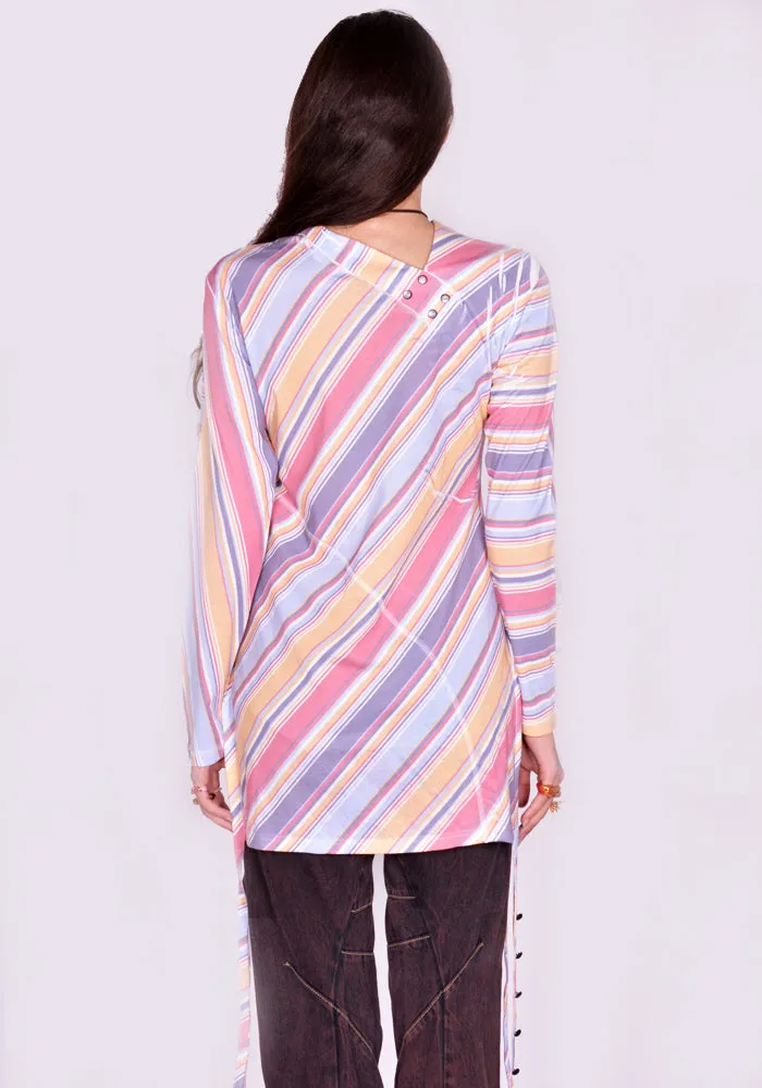 KIKO KOSTADINOV x LEVI'S 000GO-0000 PANDRA HENLEY T-SHIRT MULTI STRIPE (New season FW24)