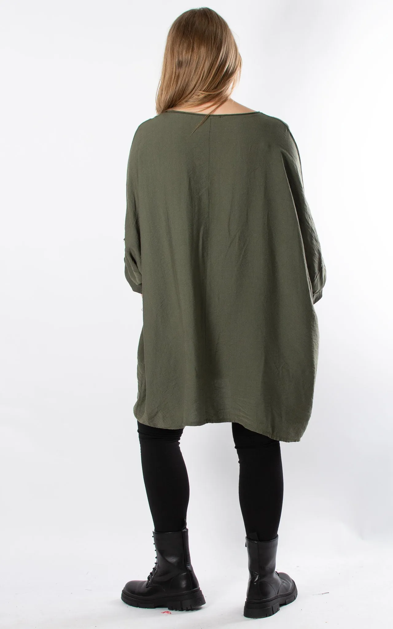 Leopard Vintage Top | Khaki