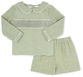 Liam Short Set | Grove Park Green Windowpane