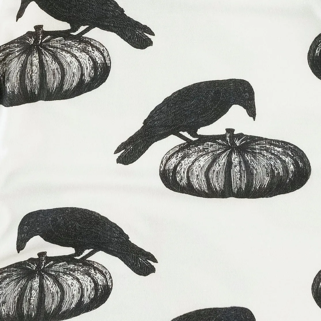 long sleeve lap neck bodysuit | pumpkin crow | bamboo