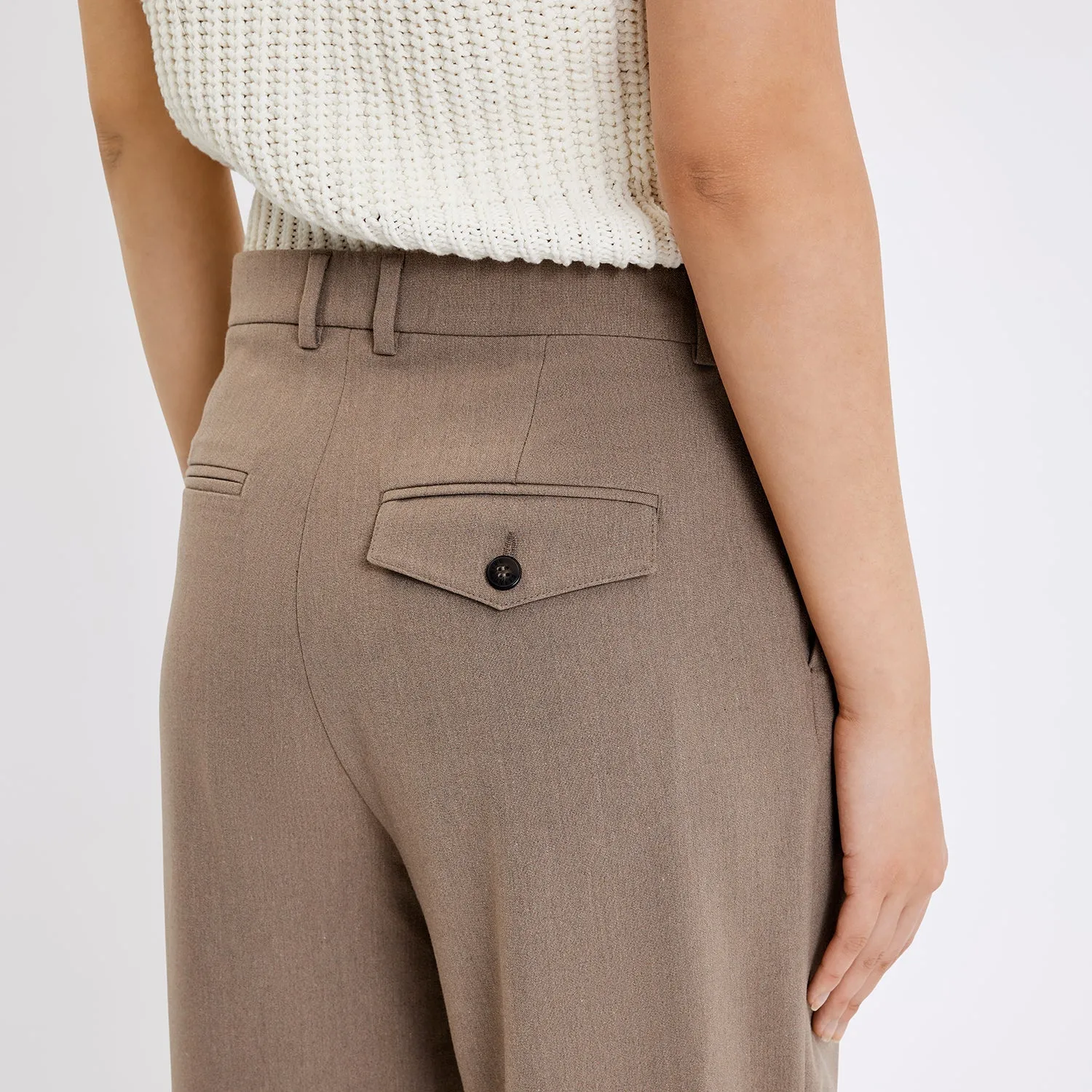 MALOU PANTS - FIVEUNITS - SEPIA MELANGE