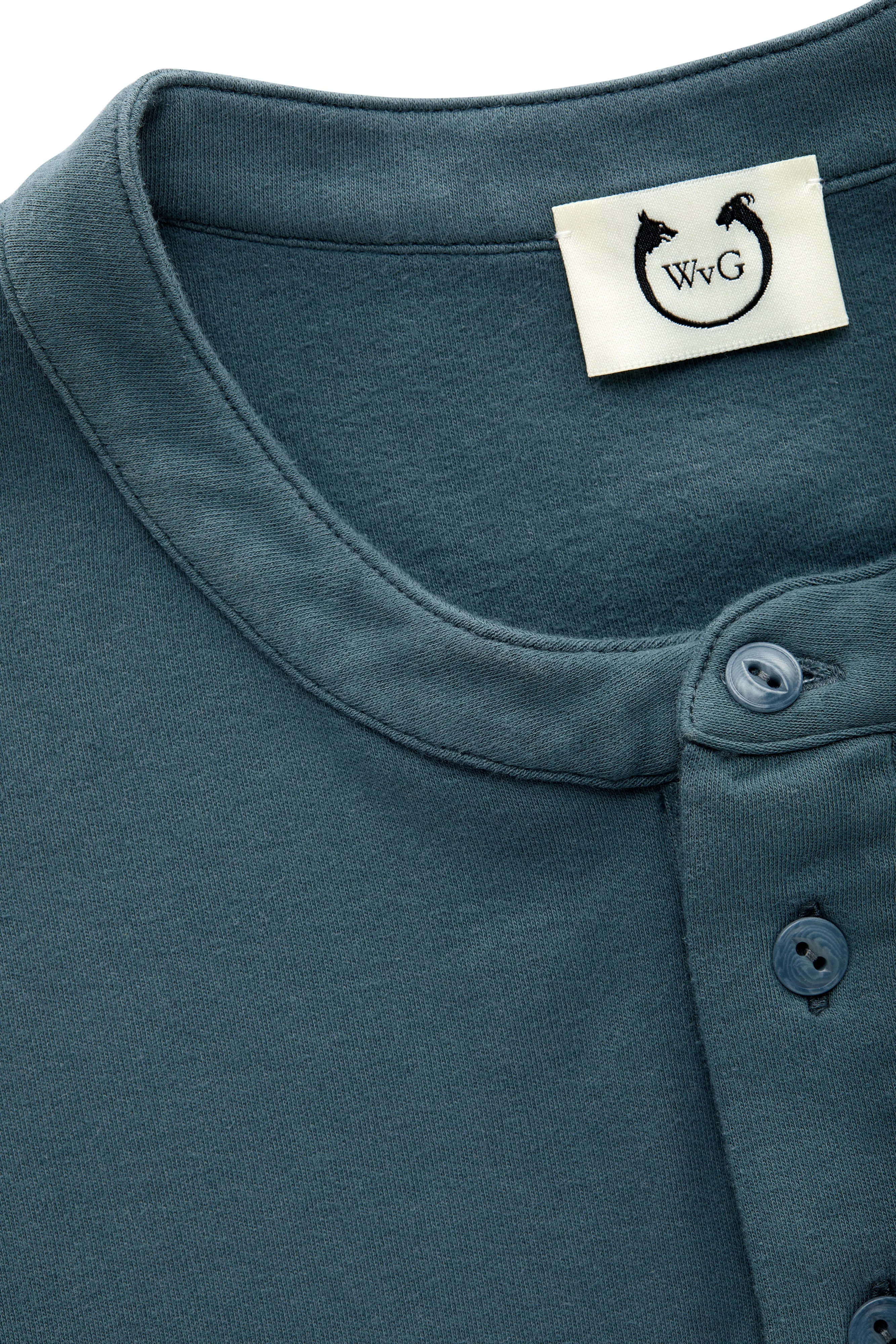 Mantella Long Sleeve Henley Dark Slate
