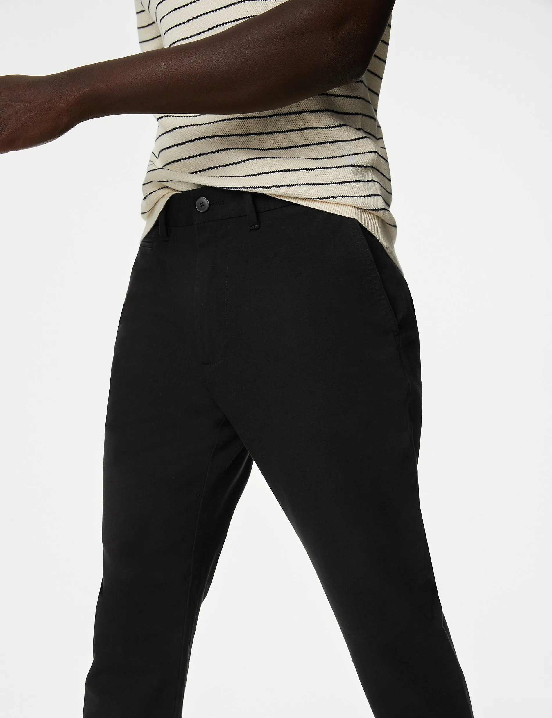 Marks & Spencer Ultimate Fit Slim Chinos, Black
