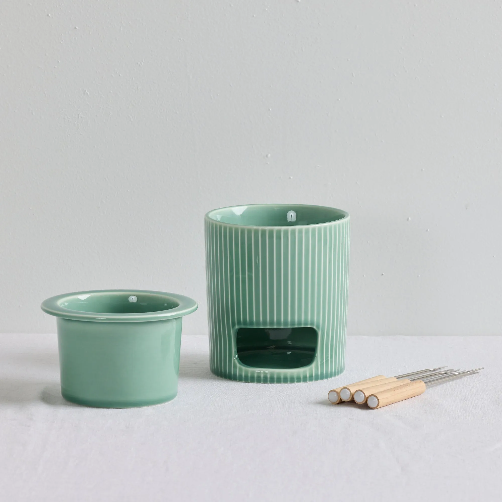 Melt Fondue Set - Light Green