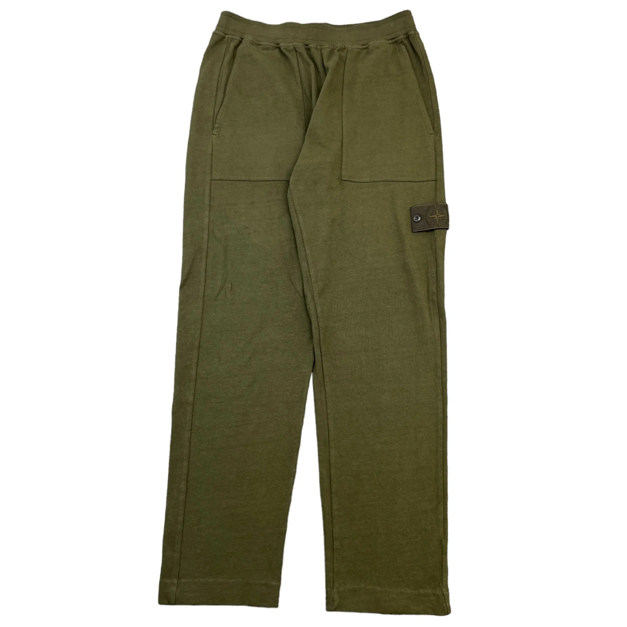 Men's Applique Logo Joggers Khaki Size M