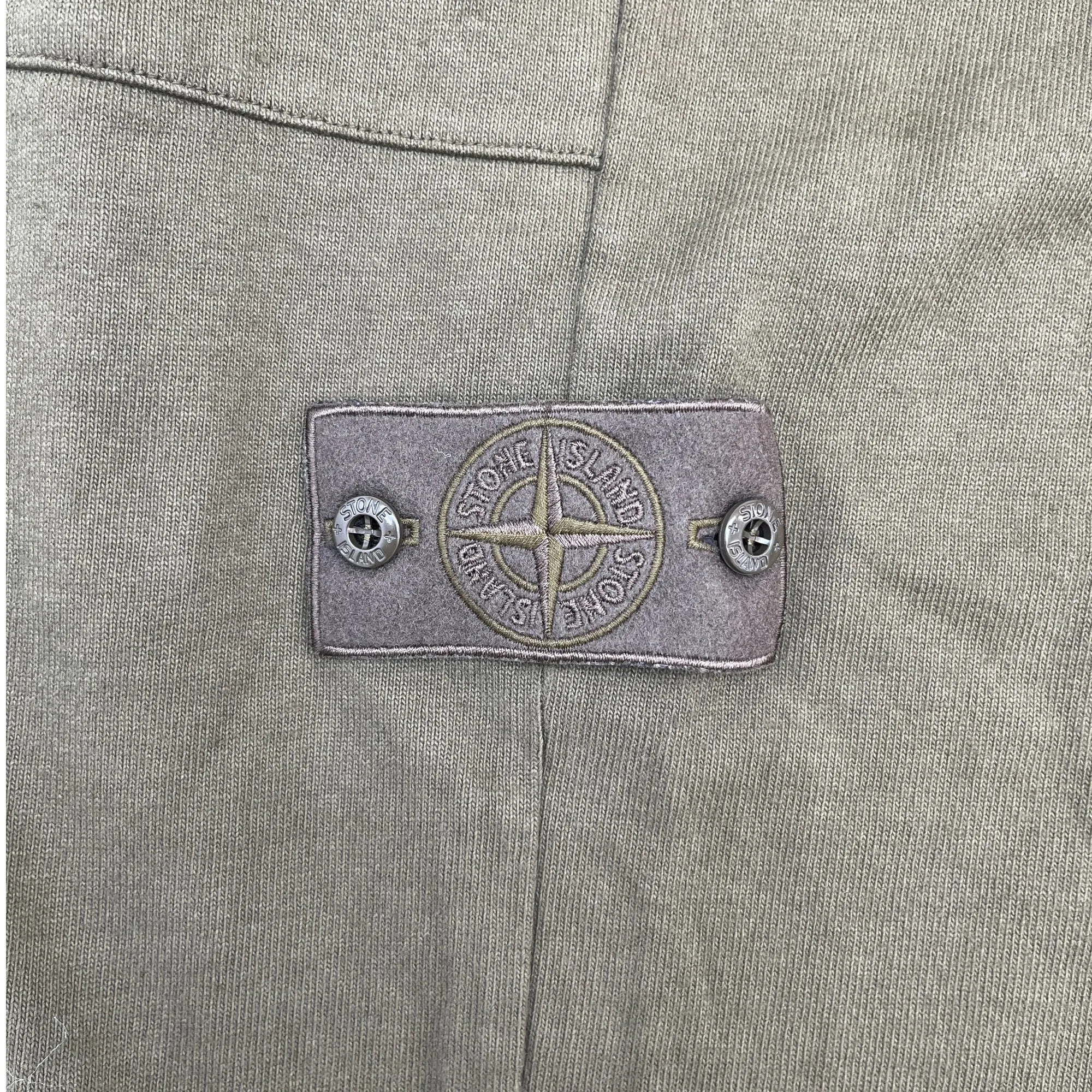 Men's Applique Logo Joggers Khaki Size M