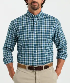 Men's LS Cotton Oxford Thompson Plaid Shirt
