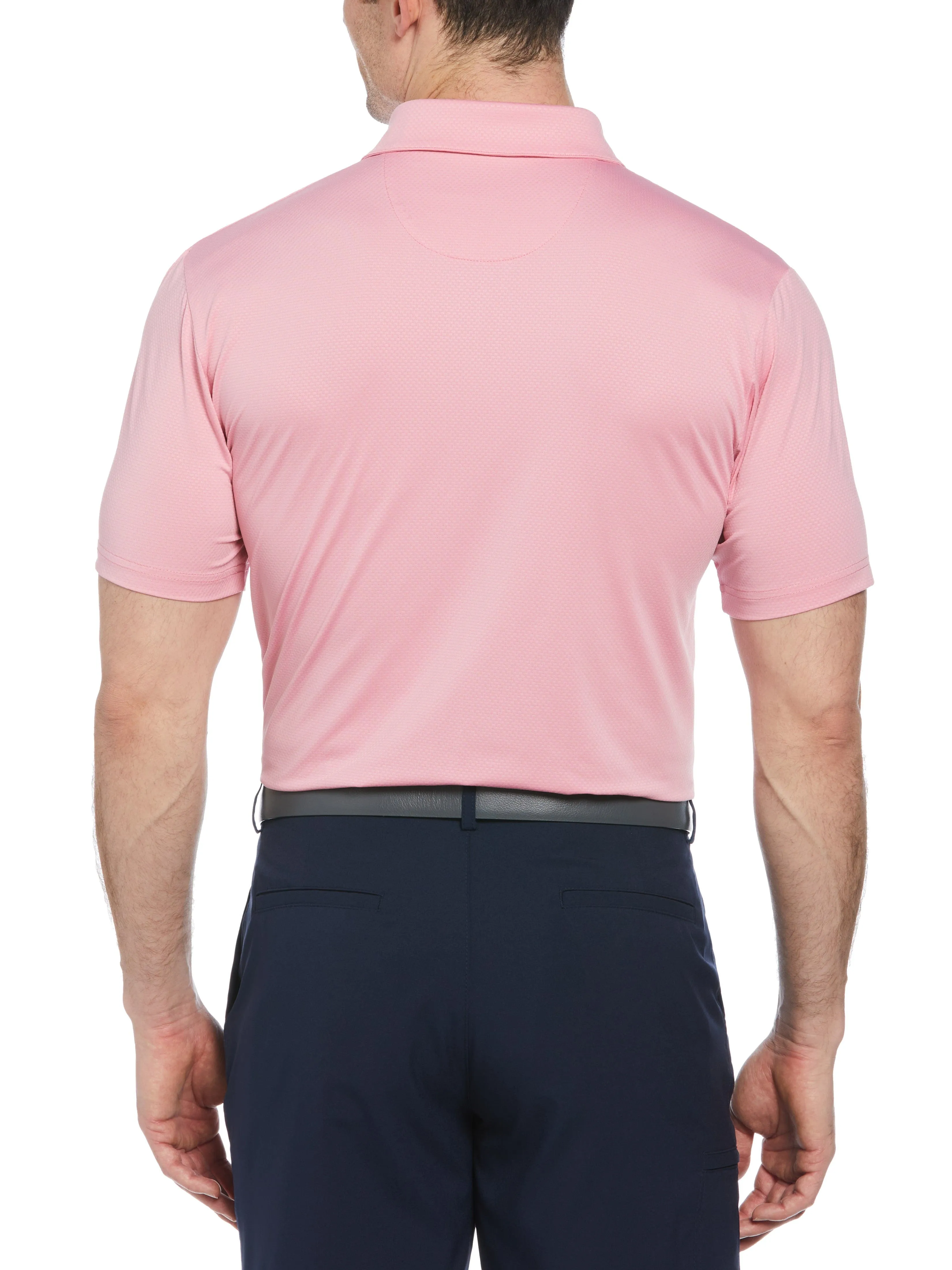 Men's Short Sleeve Solid Texture Polo