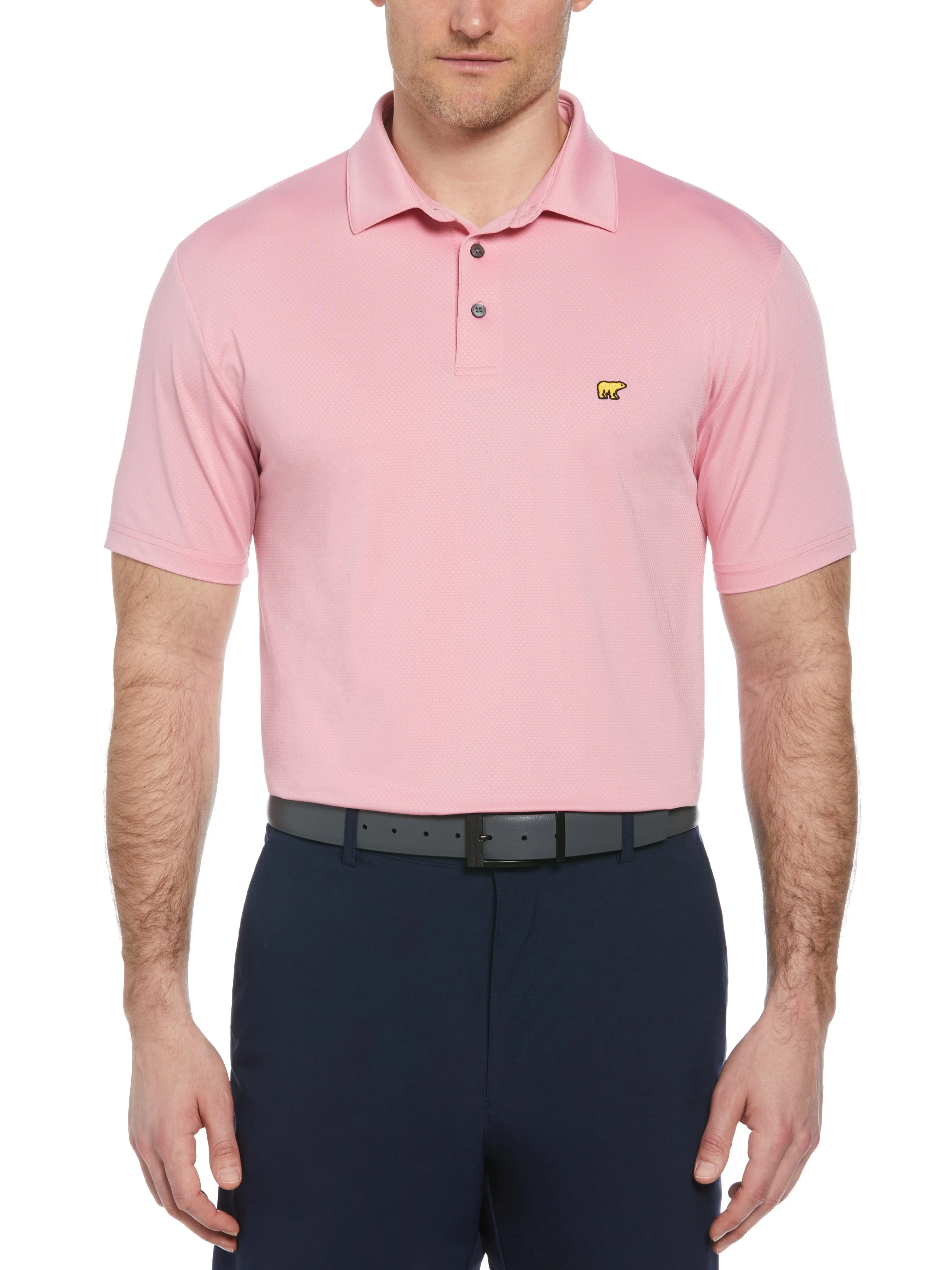 Men's Short Sleeve Solid Texture Polo