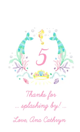 Mermaid Gift Tag