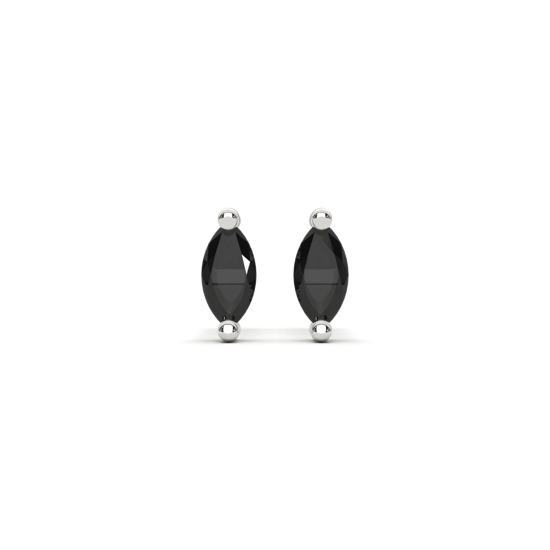 Micro Marquise Studs in Silver