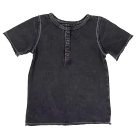 Miki Miette - Boys Pauli Short Sleeve Henley in Night