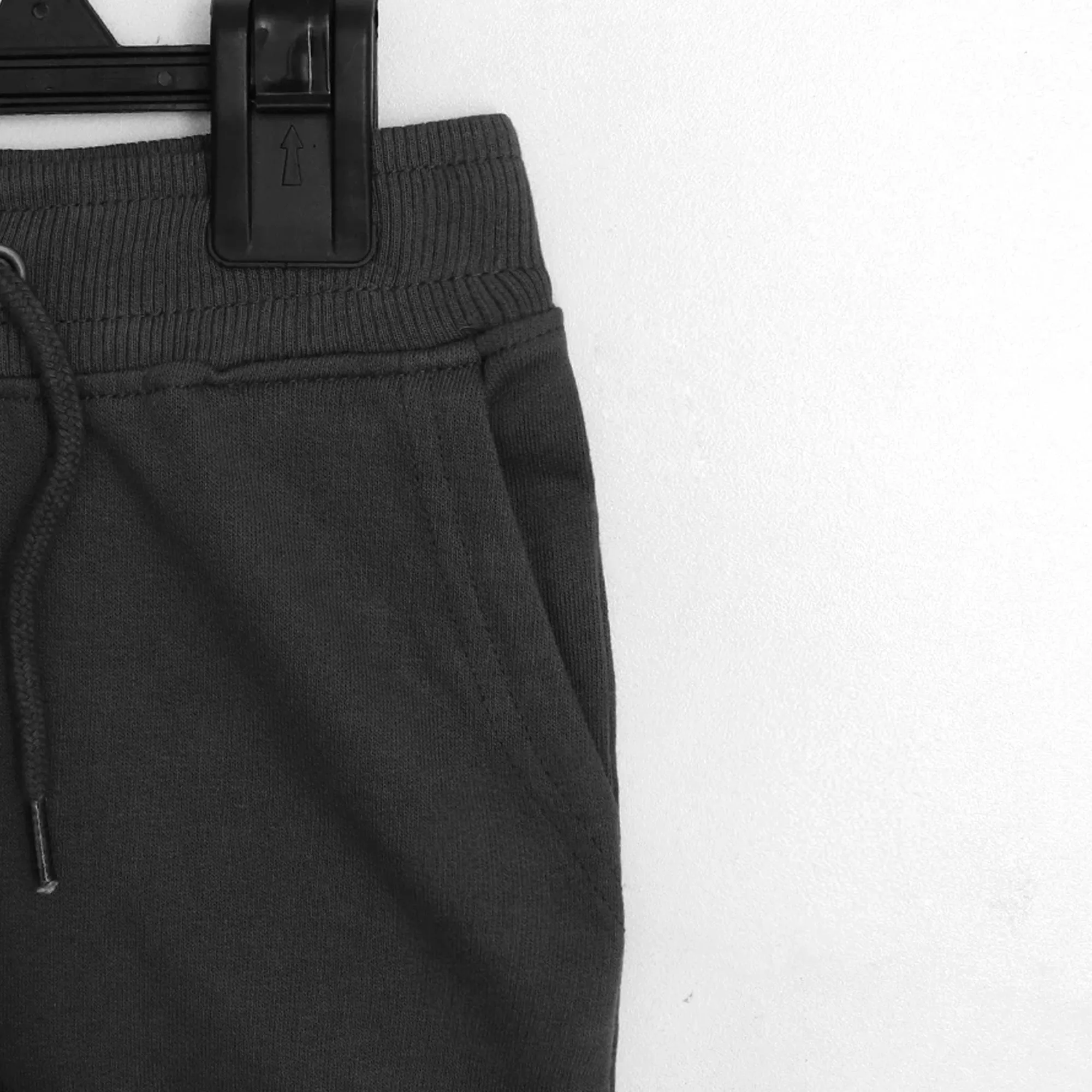 MINI.B - Kids 'Charcoal' Ribbed Waistband Slim Fit Terry Trousers MB1190