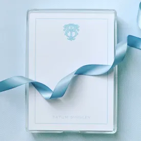 Monogram Notepad - Blue