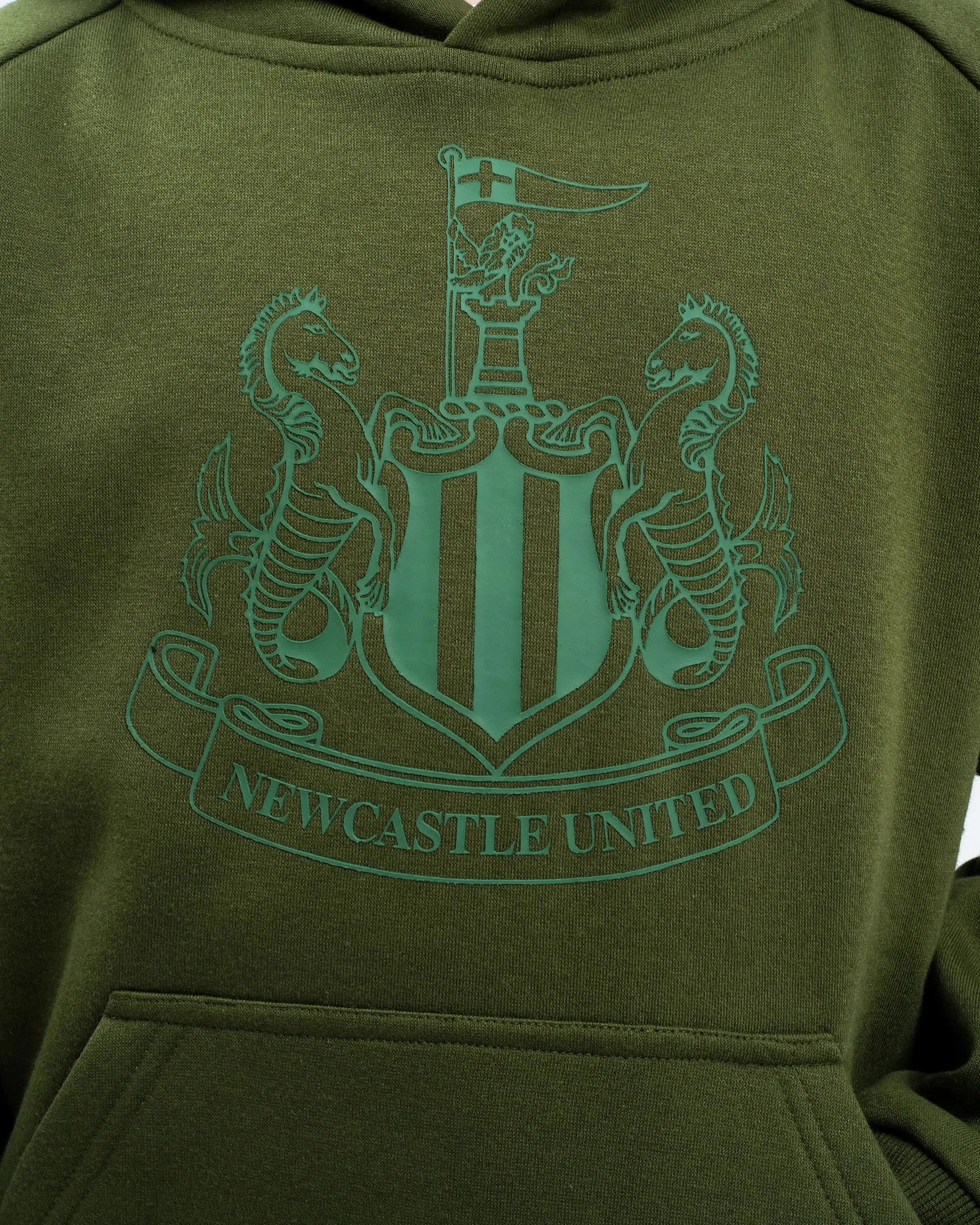 Newcastle United Boy's Khaki Raglan Hoodie