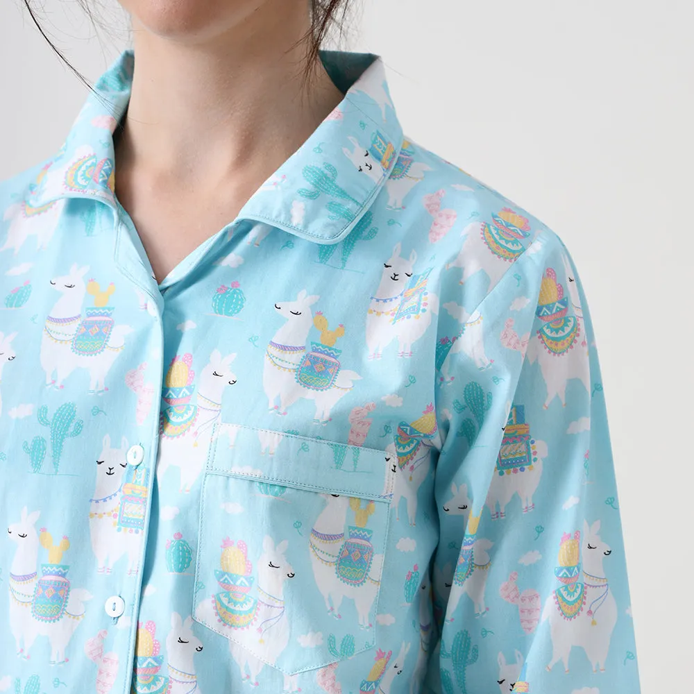 Organic Llama Love Pyjama Set for Women