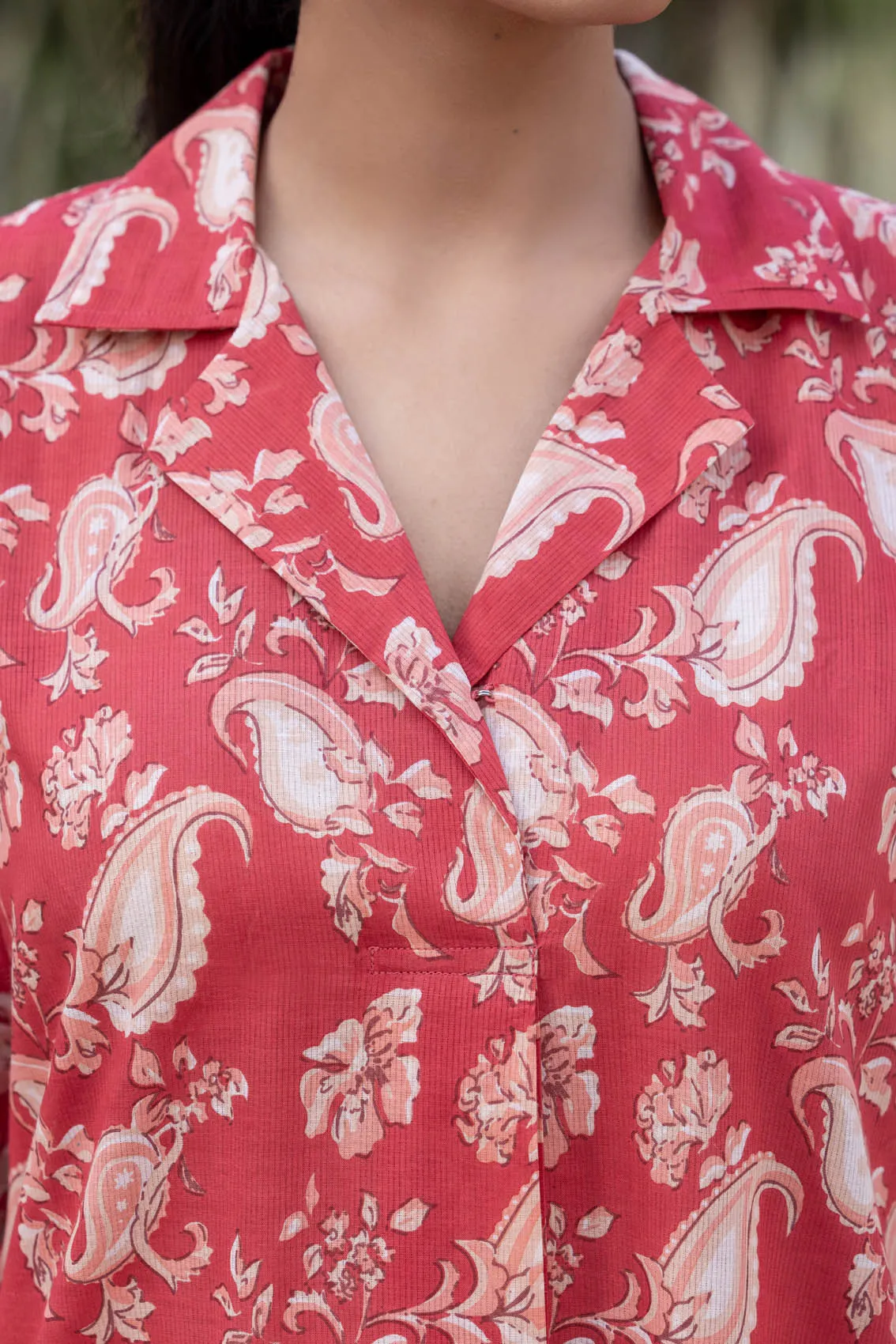 Paisley Collared Kurta
