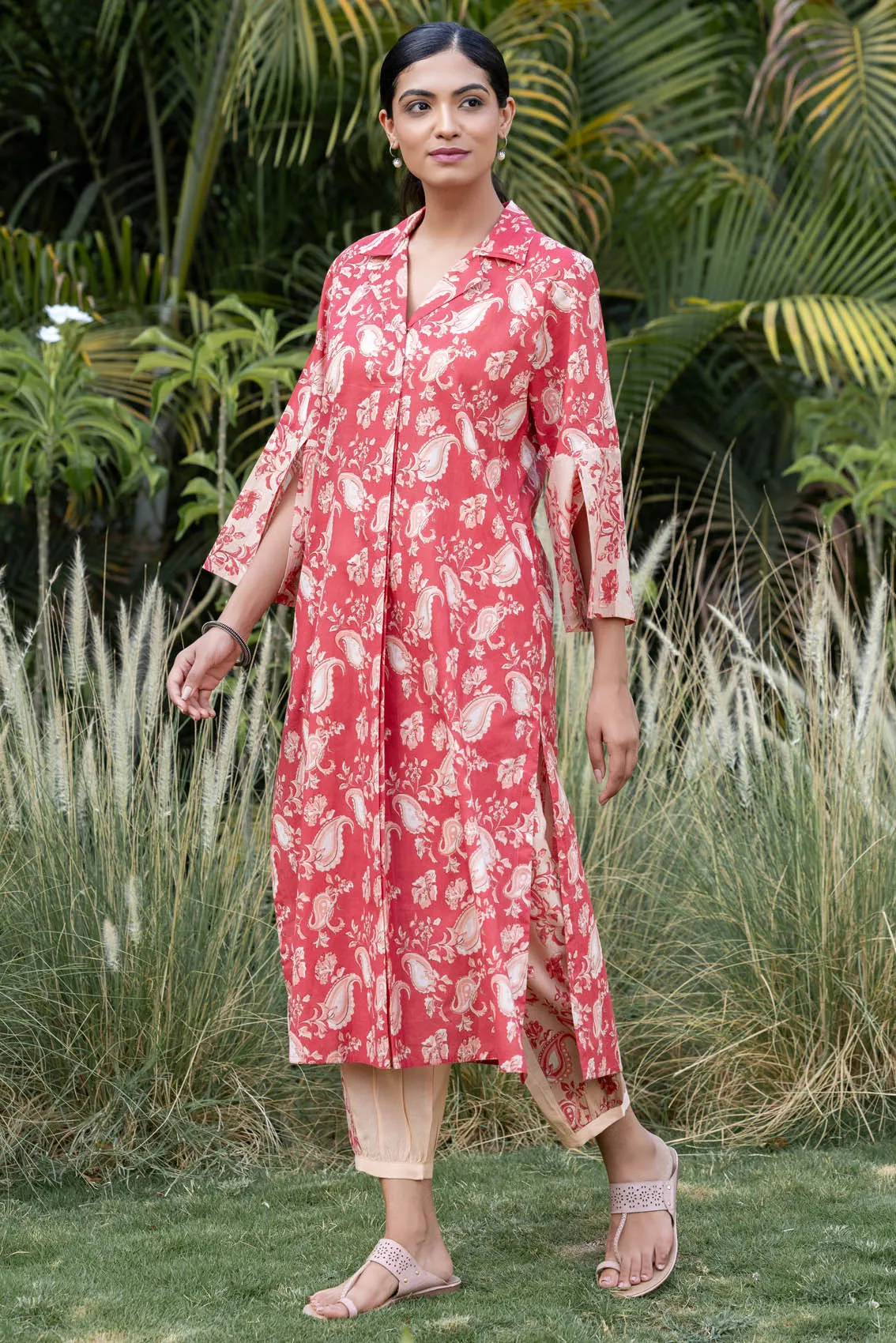Paisley Collared Kurta