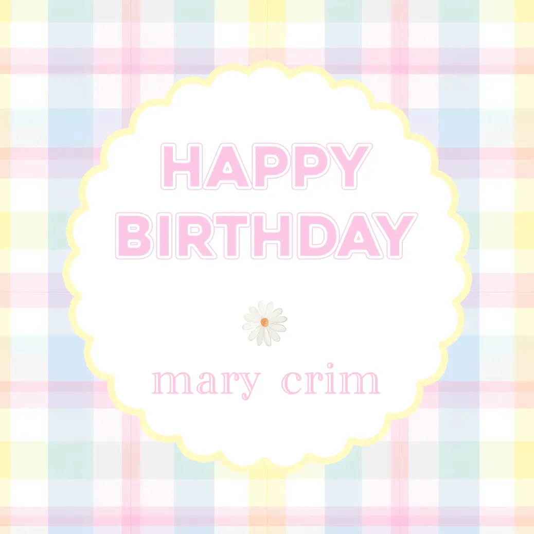 Pastel Daisy Happy Birthday Tags
