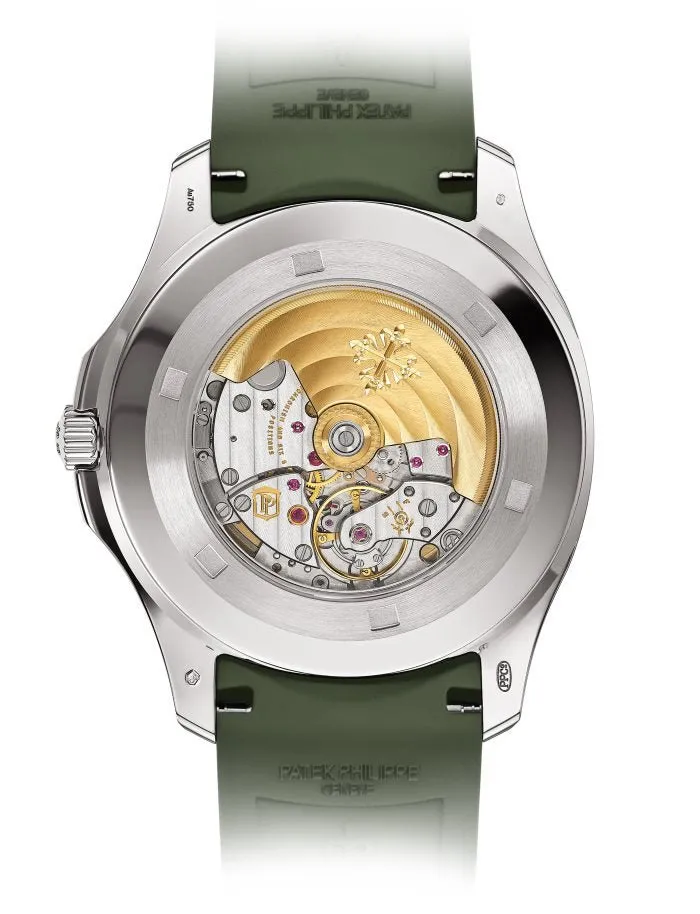 Patek Philippe Aquanaut - White Gold - Khaki Green Embossed Dial (Ref# 5168G-010)
