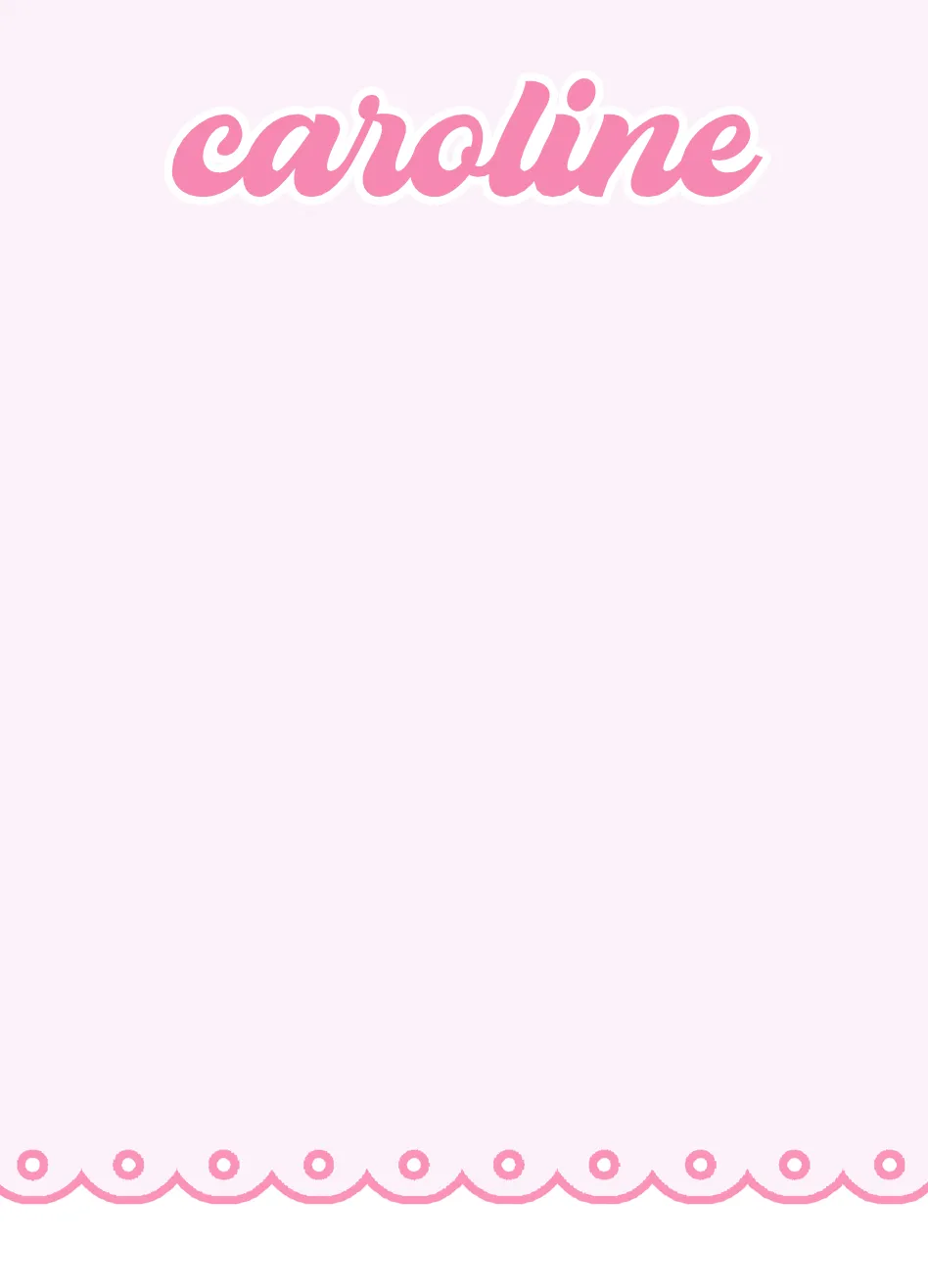 Pink Doily Notepad