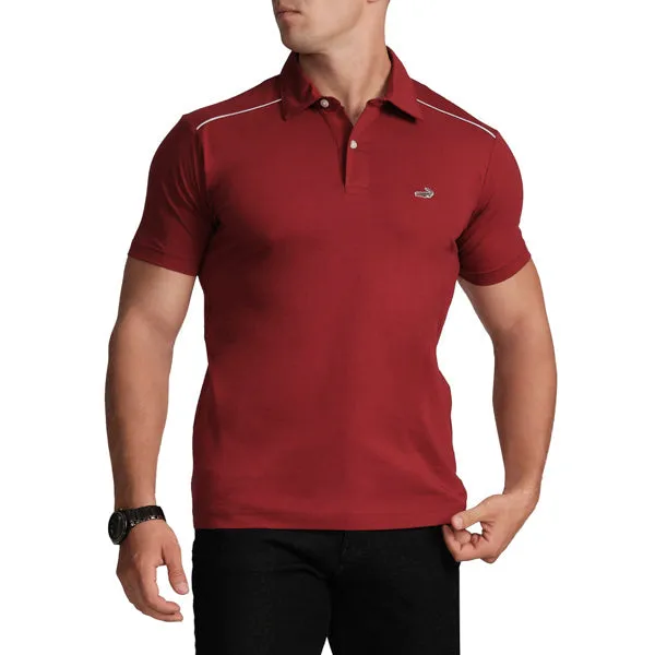 Polo T-Shirt-Ruby Wine