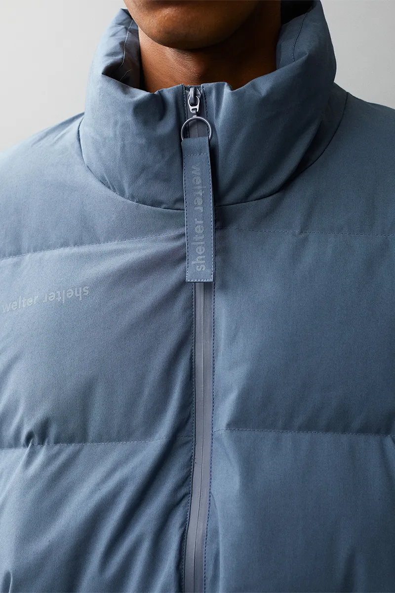 PUFF PADDY ELSENEGGER CRINCLE COTTON AW22 FADED BLUE